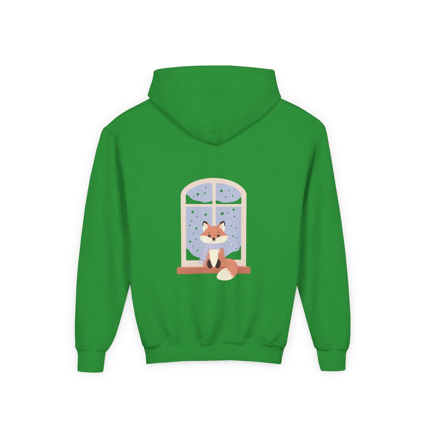 Kids Fox Hoodie - Cozy Winter Window Design