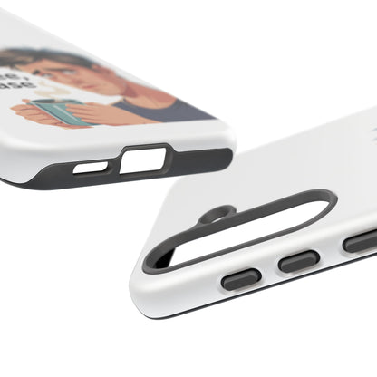 Samsung Phone Case – “First Coffee, Please” Funny Coffee Lover Protective Case