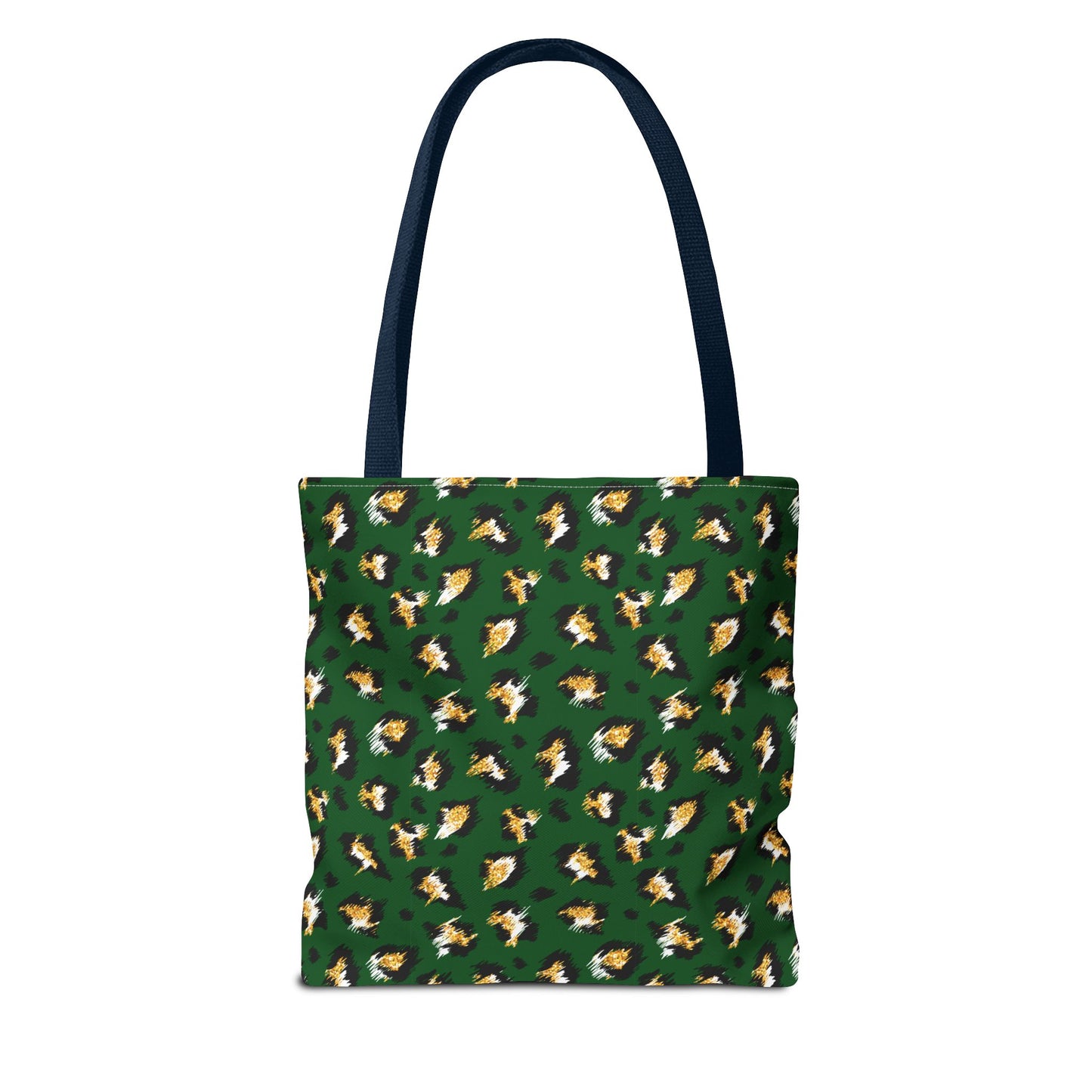 Green Leopard Print Tote Bag – Patterned All-Over-Print Shopper