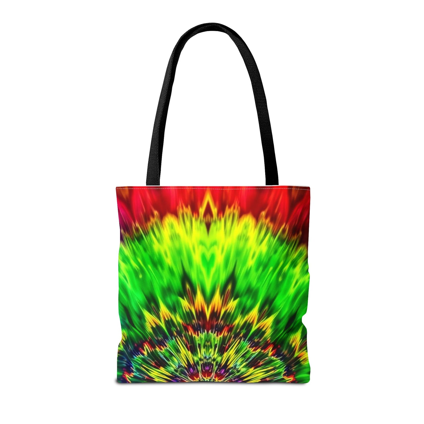 Tie-Dye Kaleidoscope Tote Bag — Vibrant All-Over Print Beach & Market Bag