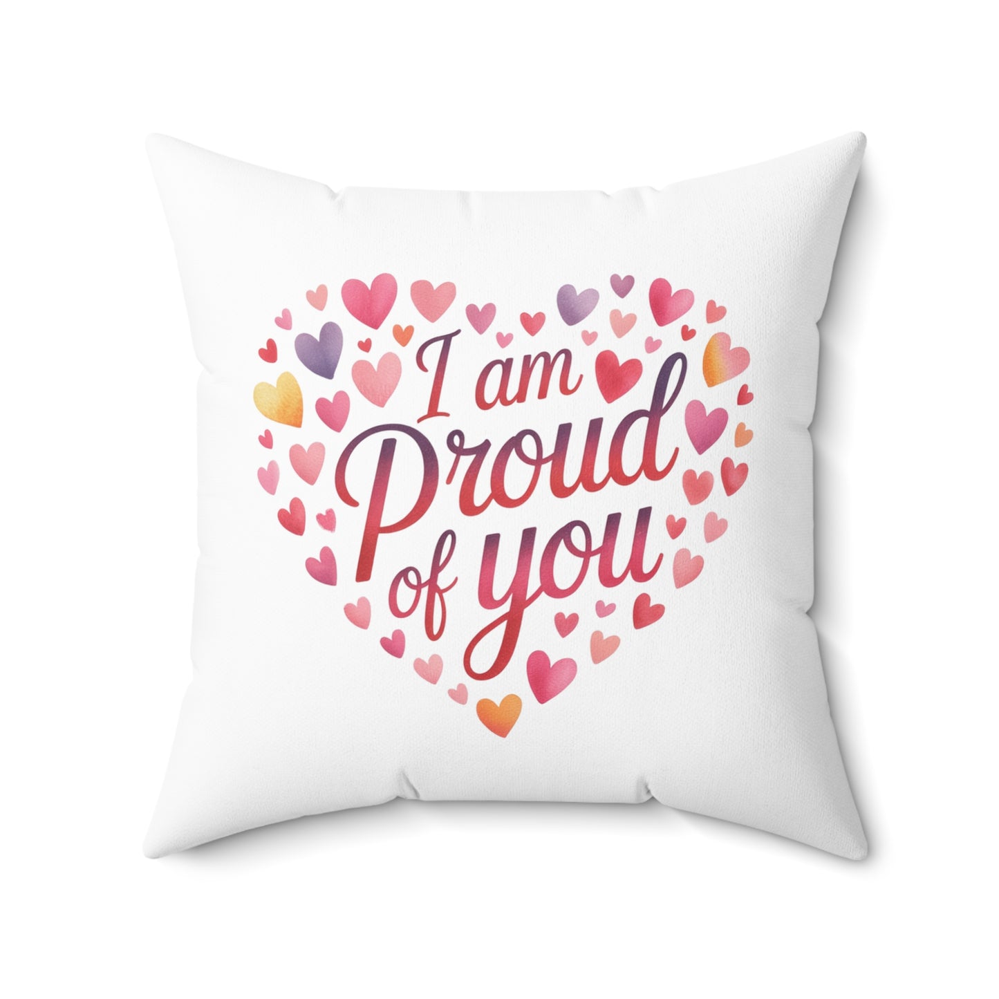Ich bin stolz auf dich Herz-Dekokissen – Dekokissen mit ermutigender Botschaft