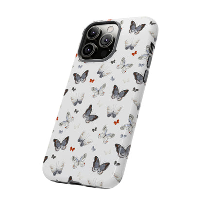 iPhone Butterfly Pattern Tough Phone Case — Protective Floral-Inspired iPhone Case