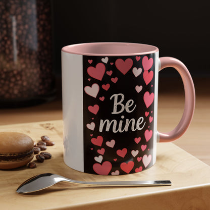 Valentine "Be Mine" Accent Coffee Mug