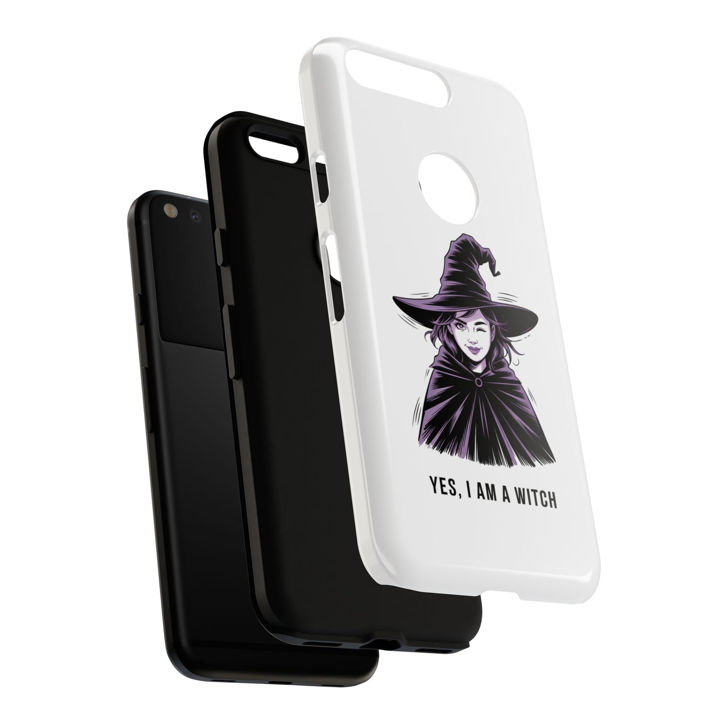 Google Phone Case — “Yes, I Am a Witch” Witchy Illustration