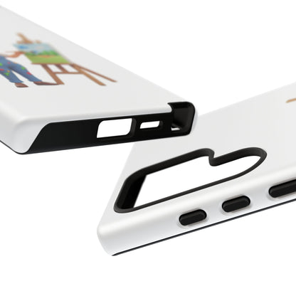Samsung Handyhülle mit Künstlermotiv – Schutzhülle mit niedlicher Illustration einer Malerin