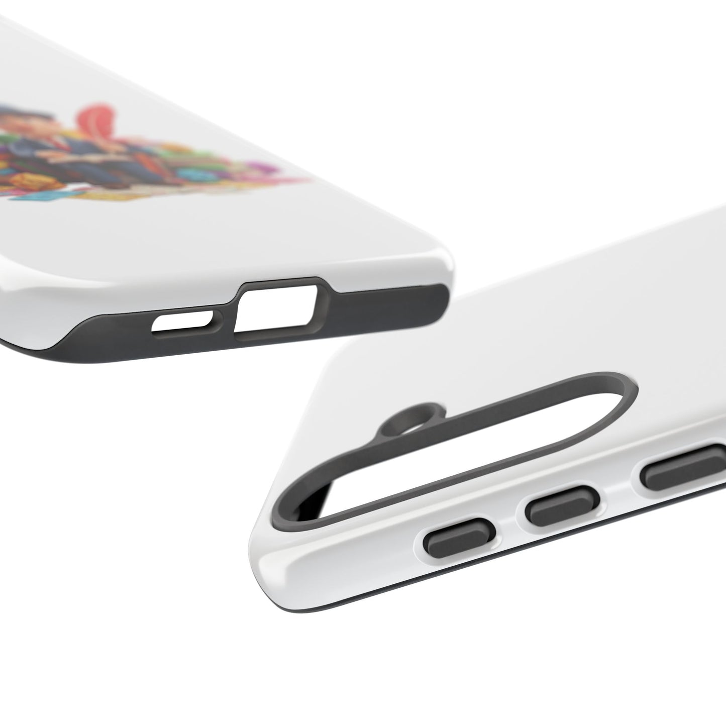 Samsung Bookworm Illustration Phone Case — Cute Scholar with Feather Pen