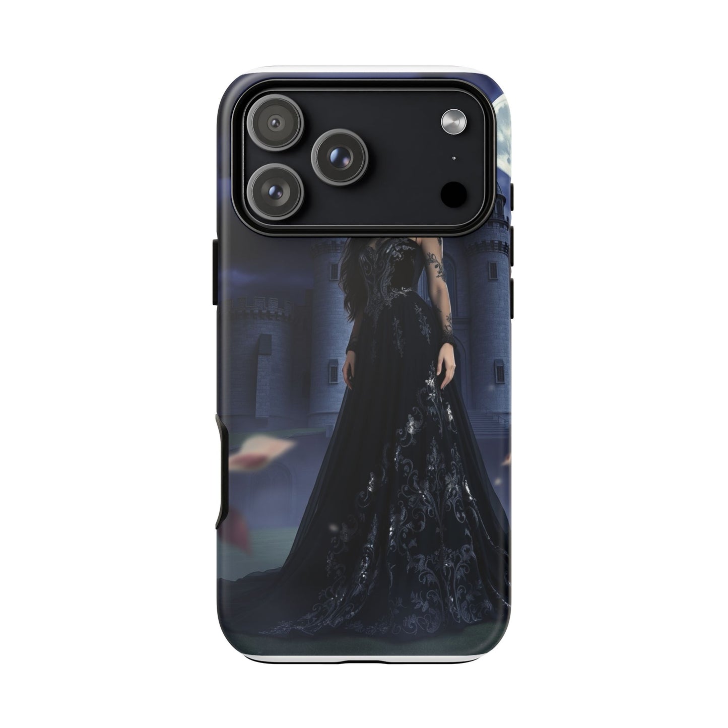 iPhone Gothic Moonlit Castle Phone Case — Elegant Dark Fantasy Protective Cover