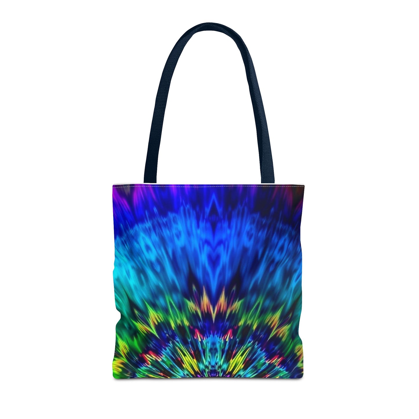 Tie-Dye Kaleidoscope Tote Bag — Vibrant All-Over Print Beach & Market Bag