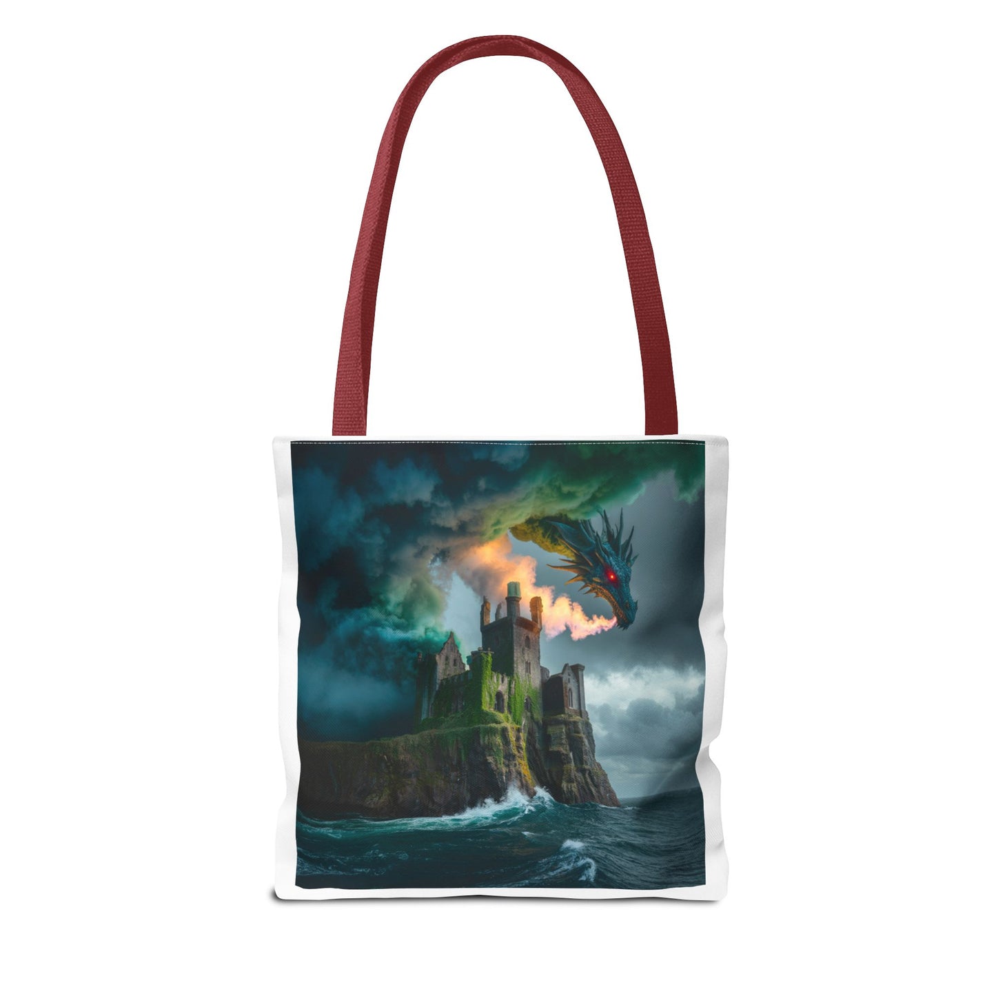 Fantasy Dragon Tote Bag - Magical Castle Design, Eco-Friendly Shopping Bag, Gift for Fantasy Lovers, Unique Beach Tote, Book Bag, [...]