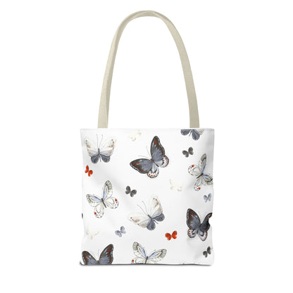 Butterfly Pattern Tote Bag — Floral Butterfly All-Over Print Tote