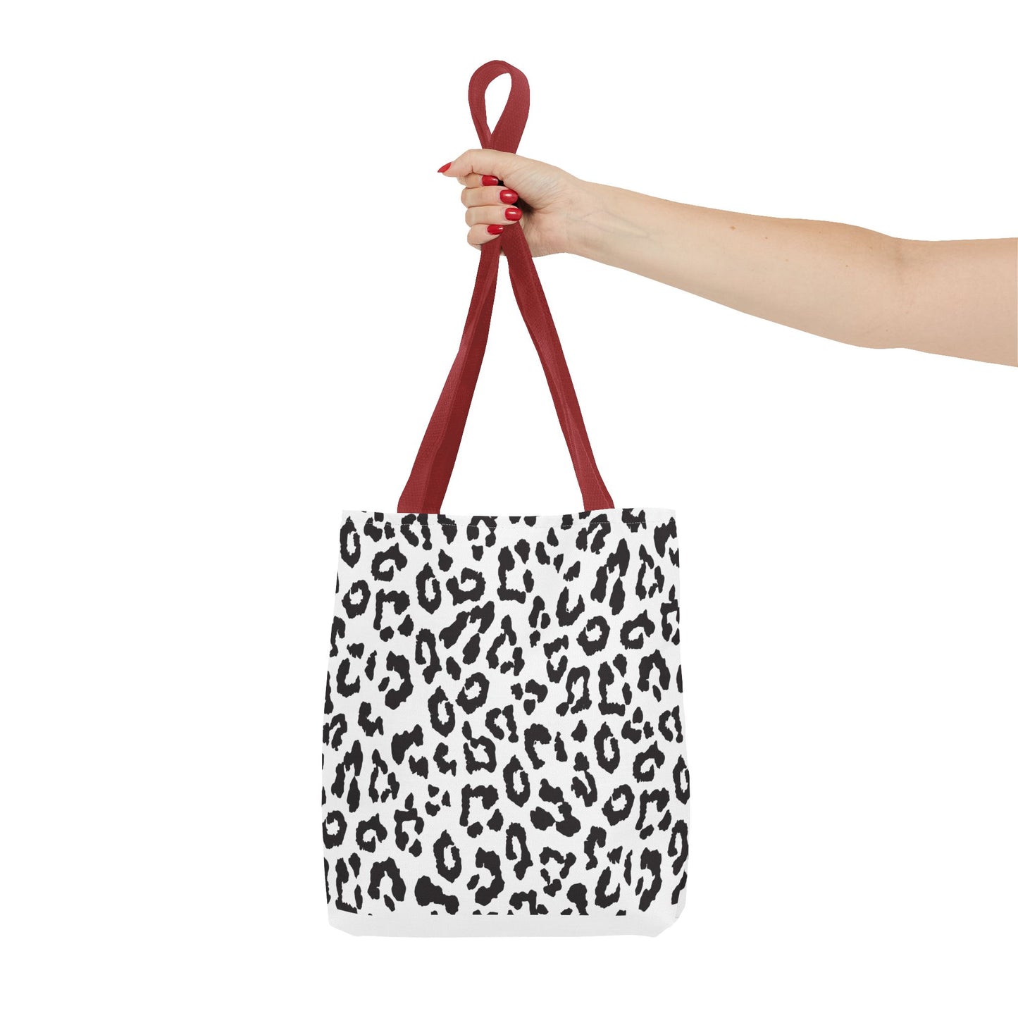 Black & White Leopard Print Tote Bag — Chic Animal-Print Tote for Everyday Use