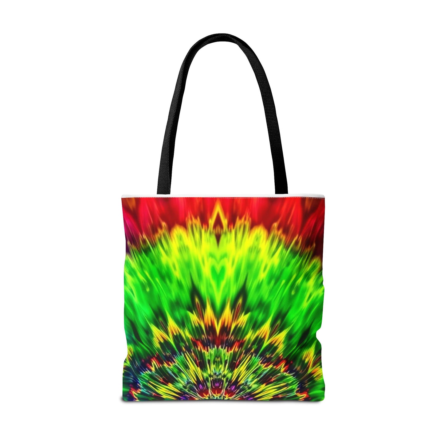 Tie-Dye Kaleidoscope Tote Bag — Vibrant All-Over Print Beach & Market Bag