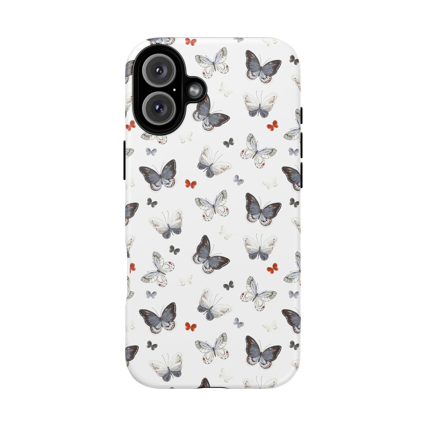 iPhone Butterfly Pattern Tough Phone Case — Protective Floral-Inspired iPhone Case