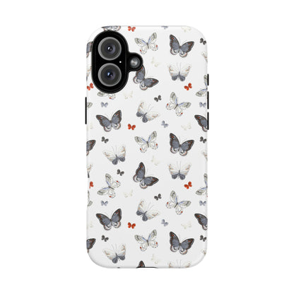 iPhone Butterfly Pattern Tough Phone Case — Protective Floral-Inspired iPhone Case