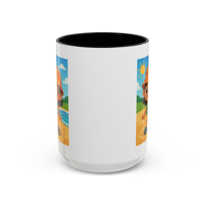 Good Vibes Beach Kid Mug — Accent Coffee Mug (11/15oz)