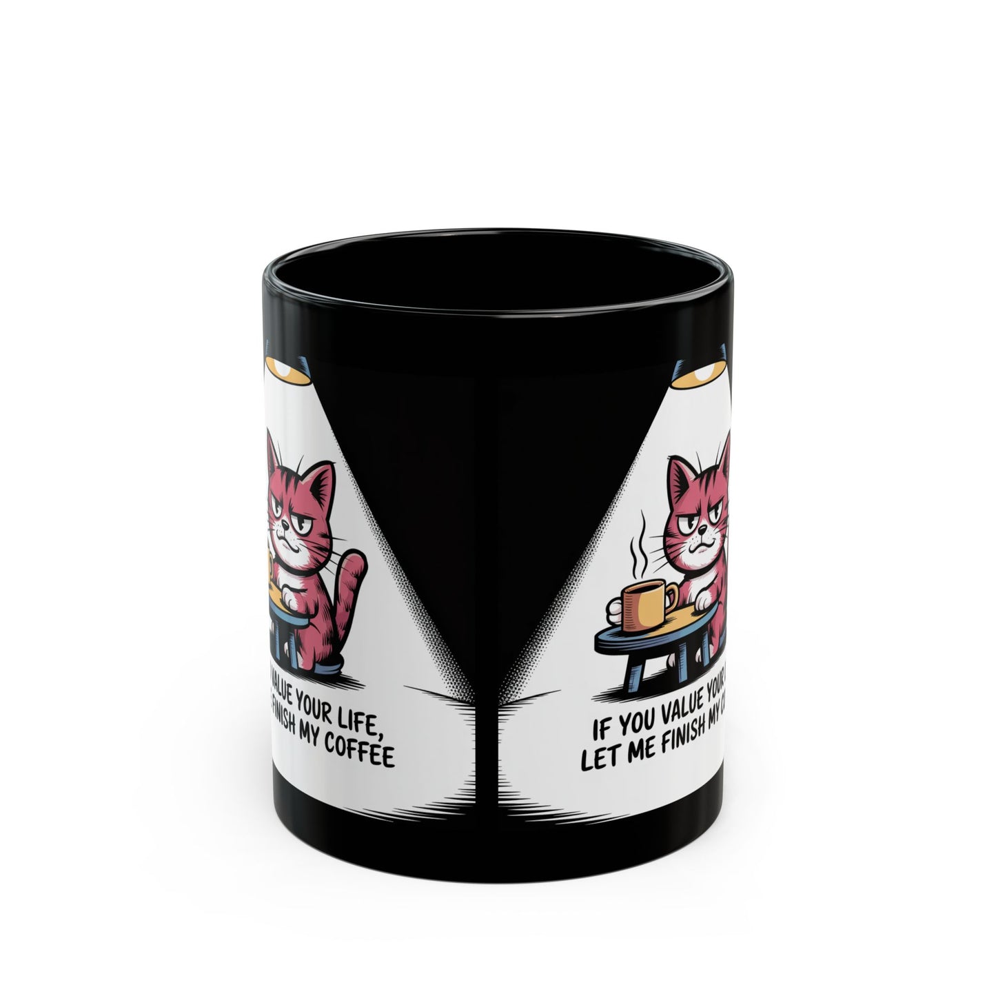 Humorous Cat Mug - Perfect Gift for Cat Lovers, Coffee Enthusiasts, Funny Kitchen Decor, Office Mug, Birthday Gift