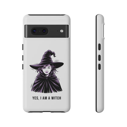 Google Phone Case — “Yes, I Am a Witch” Witchy Illustration