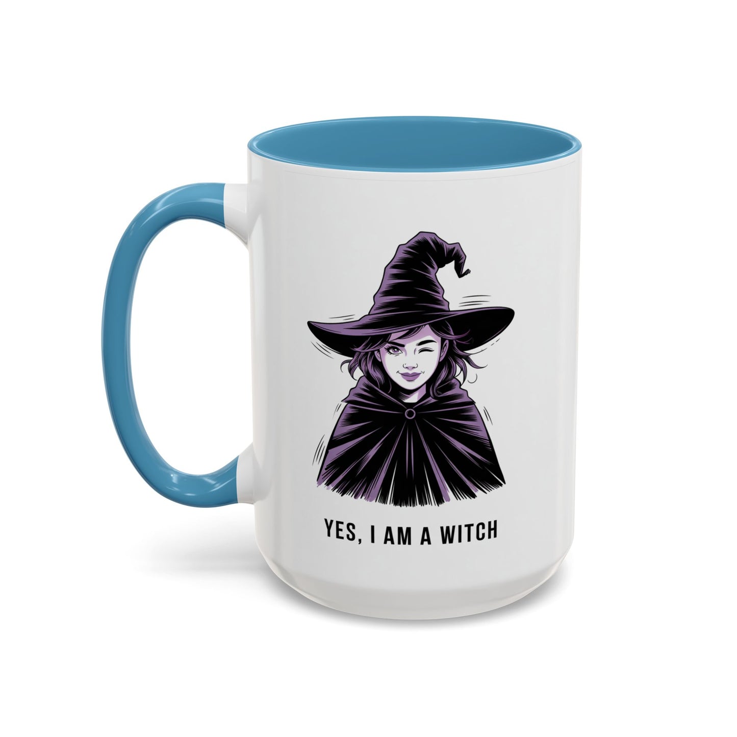 Witch Coffee Mug - "Yes, I Am a Witch" Accent Mug (11/15 oz)