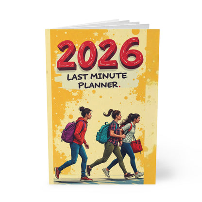 2026 Last Minute Planner Notebook — A5 Softcover Student Planner