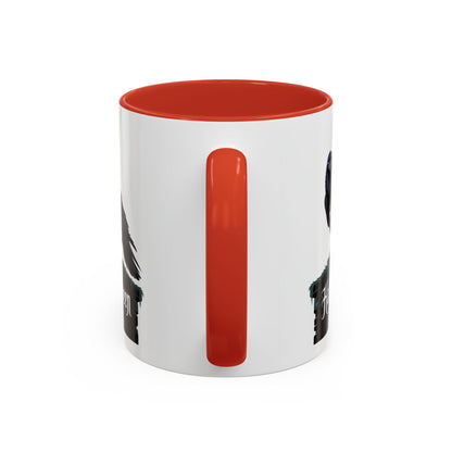Halloween Raven Coffee Mug, Black Accent Mug, Spooky Drinkware, Unique Gift for Fall, Coffee Lover's Halloween Décor