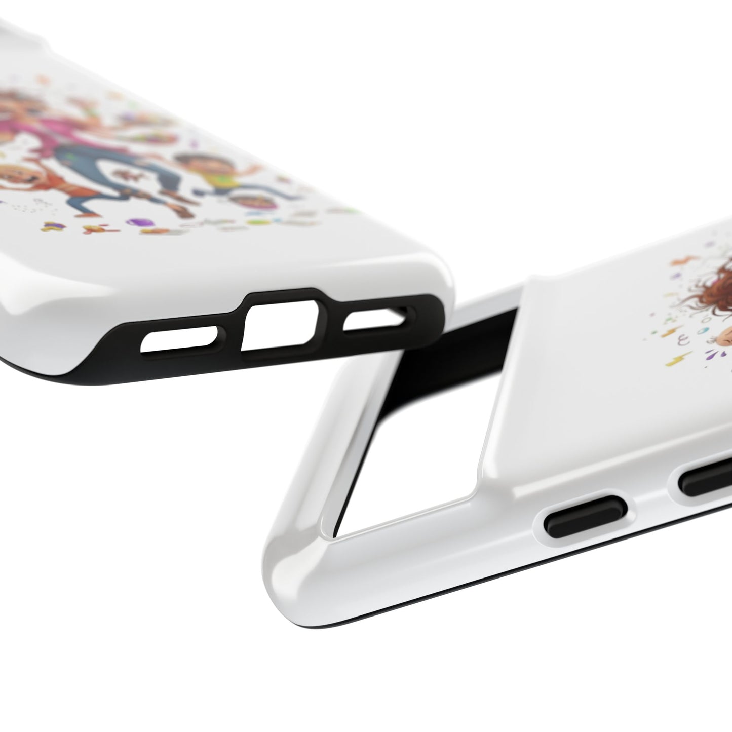 Funda para Google Phone - Diseño de caricatura de mamá frenética (Vida de mamá caótica y divertida)