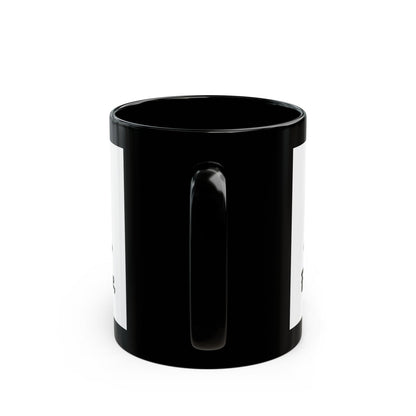 Coffee Lover's Black Mug, Perfect for Morning Routines, Home Office, Gift for Her, First Coffee Please Mug, 11oz 15oz
