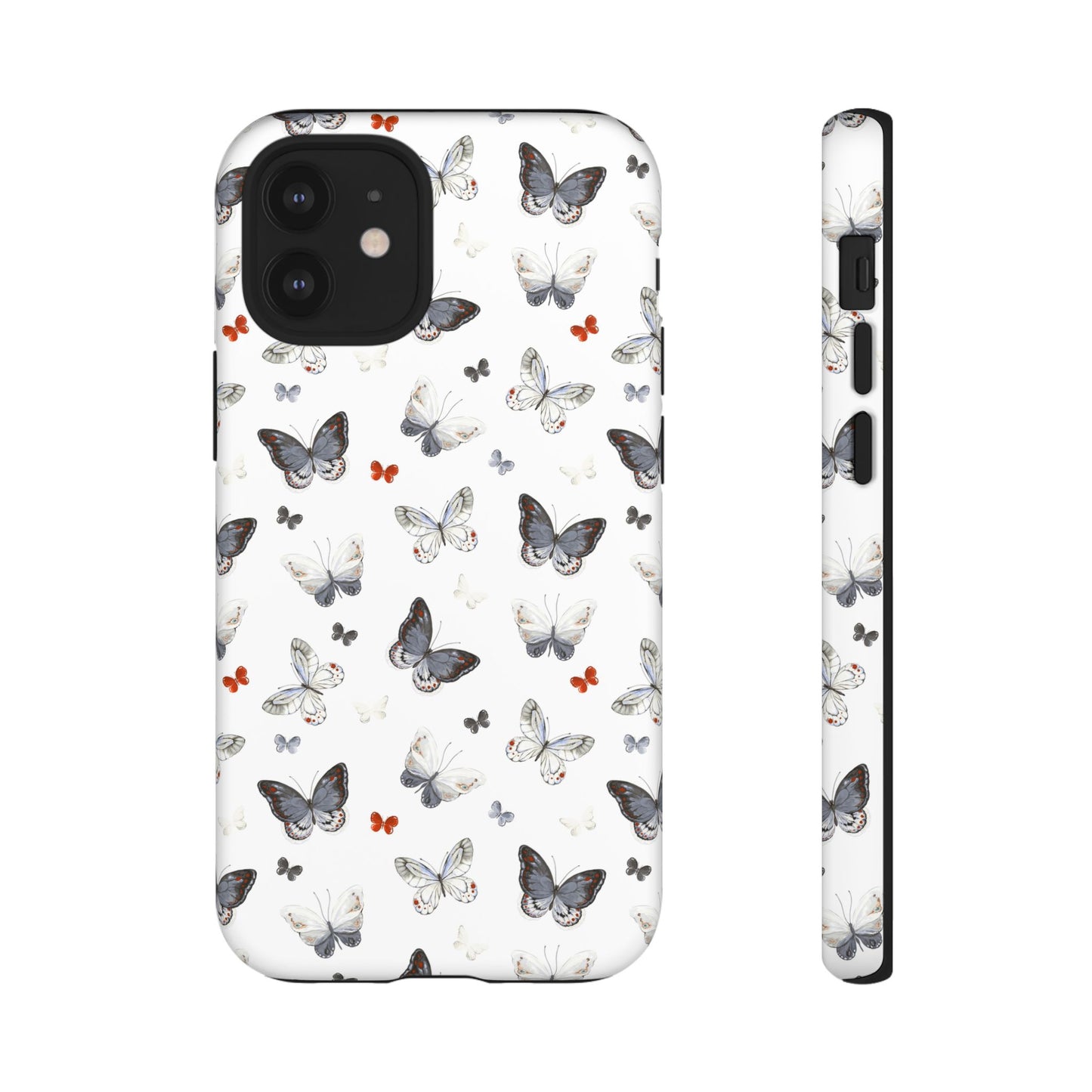iPhone Butterfly Pattern Tough Phone Case — Protective Floral-Inspired iPhone Case