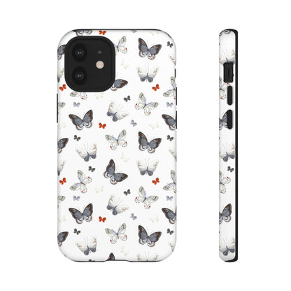 iPhone Butterfly Pattern Tough Phone Case — Protective Floral-Inspired iPhone Case