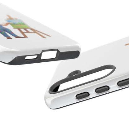 Samsung Handyhülle mit Künstlermotiv – Schutzhülle mit niedlicher Illustration einer Malerin