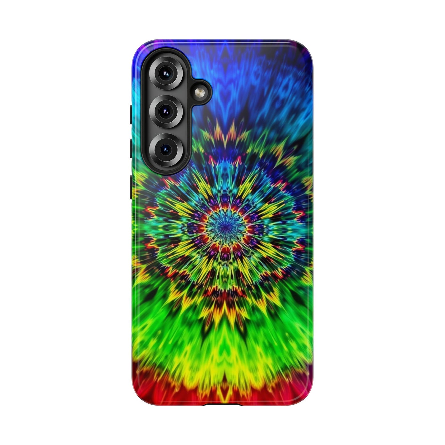 Fundas resistentes para Samsung - Funda para teléfono con mandala teñido anudado arcoíris