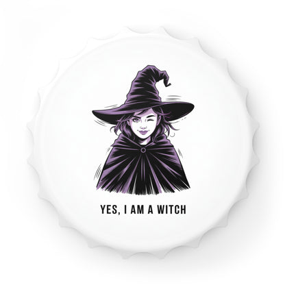 Witch Bottle Opener — “Yes, I Am a Witch” Halloween Bar Tool