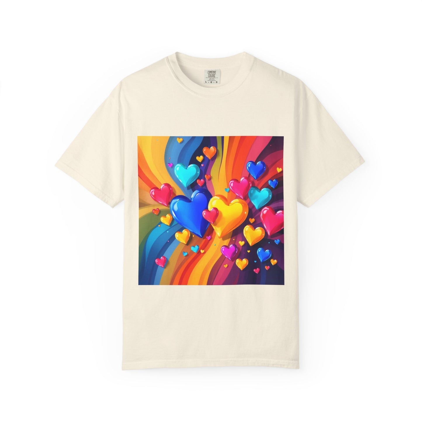 Colorful Heart Rainbow T‑Shirt