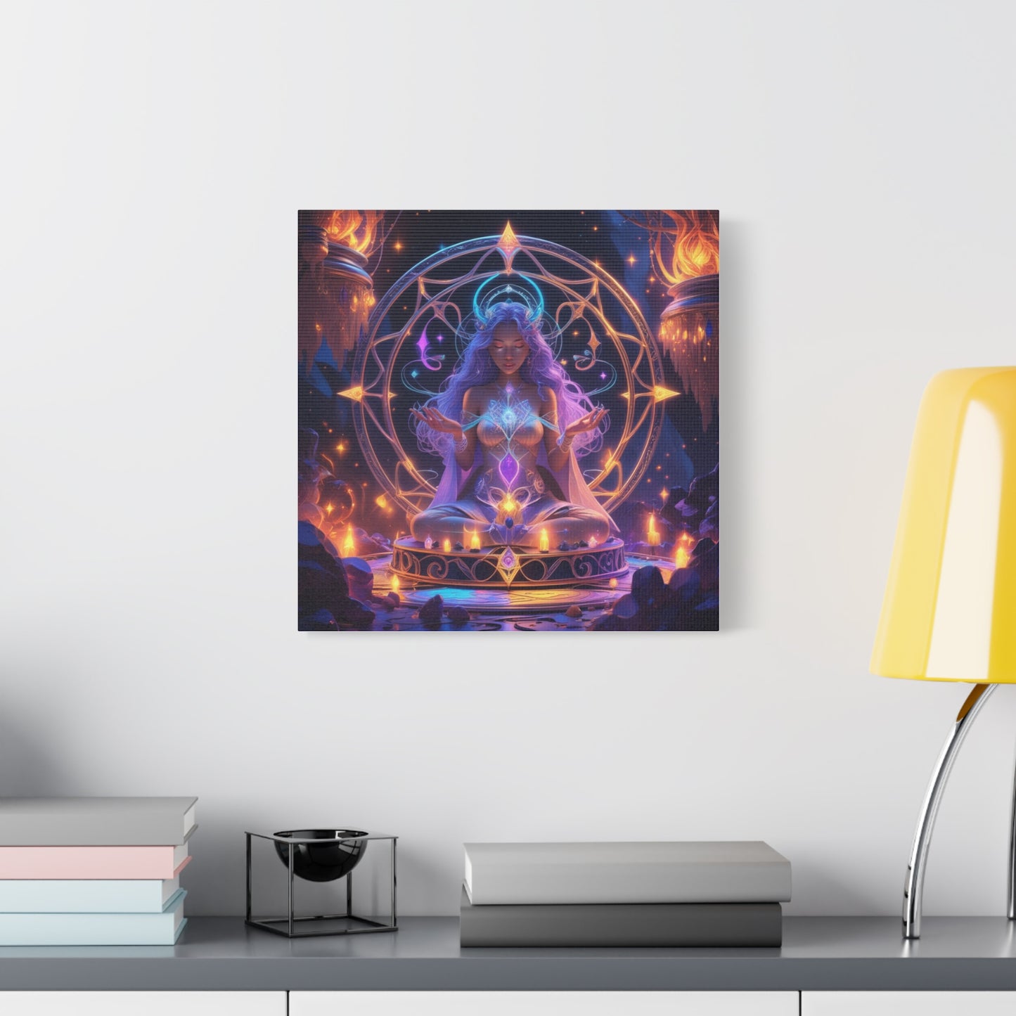 Mystic Meditation Canvas Print — Spiritual Goddess Wall Art