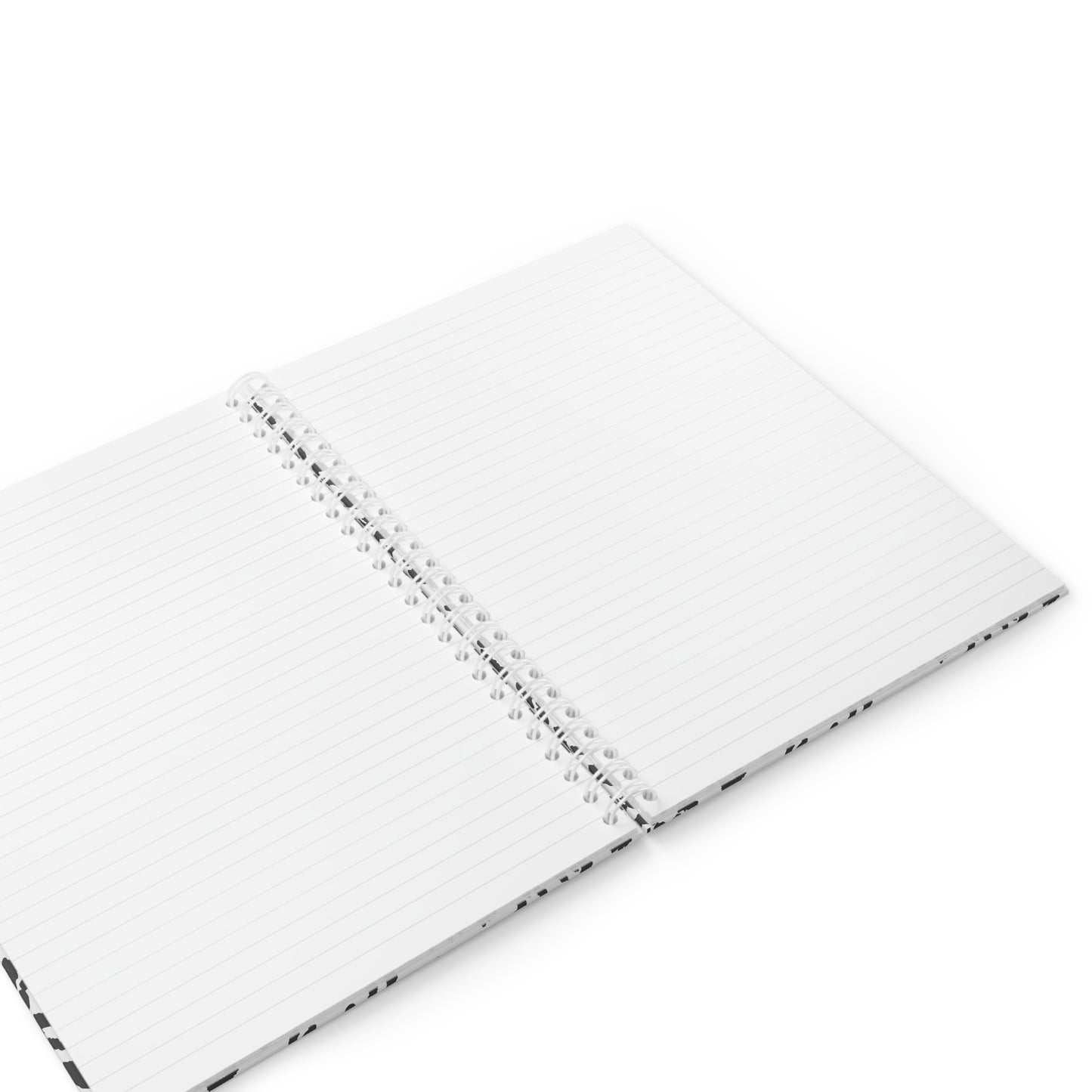 Cuaderno espiral con estampado de leopardo — Diario con estampado animal en blanco y negro