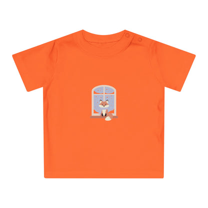 Baby T-Shirt — Cozy Fox at Night Graphic Tee