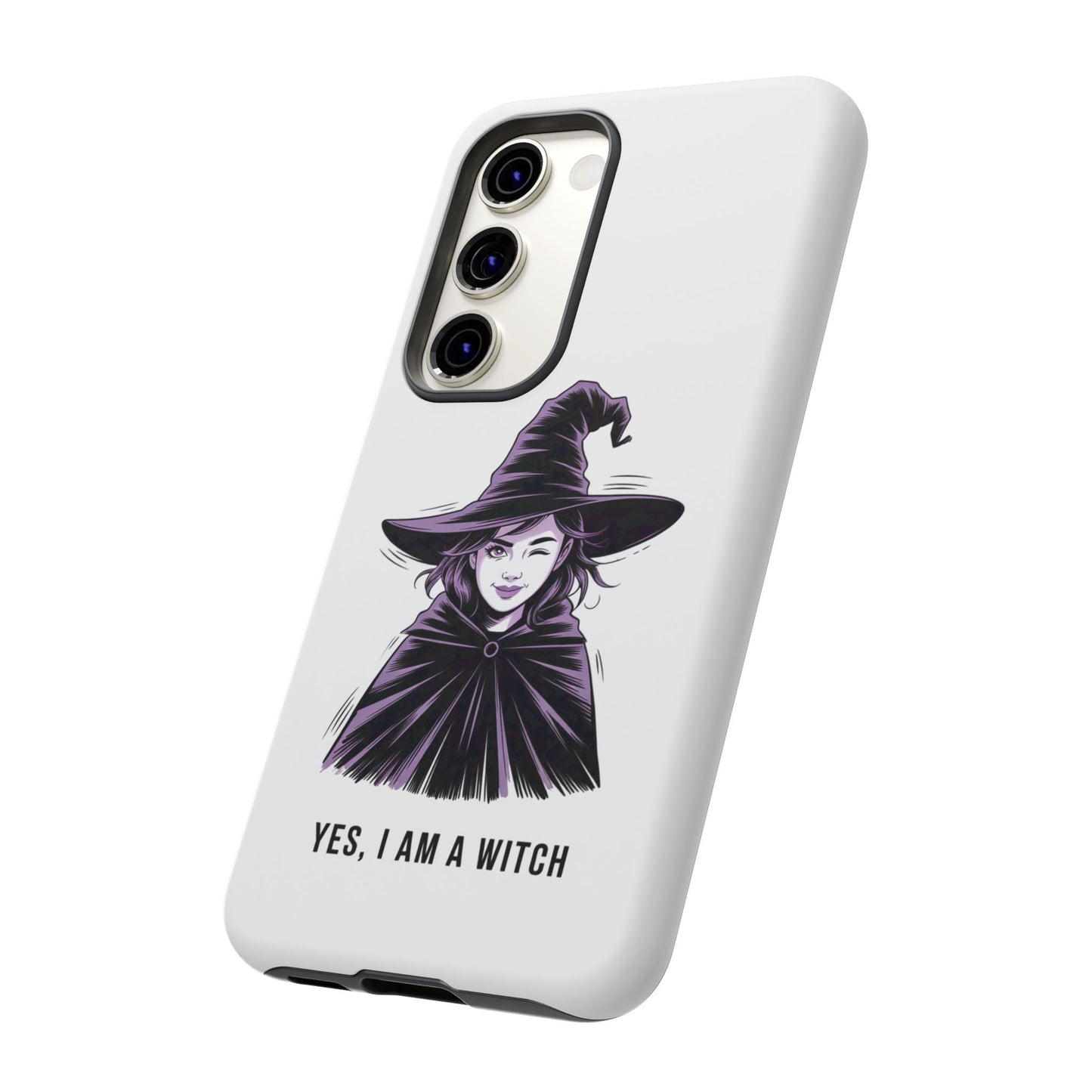Funda para Samsung — «Sí, soy una bruja» con ilustración de bruja