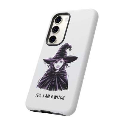 Funda para Samsung — «Sí, soy una bruja» con ilustración de bruja