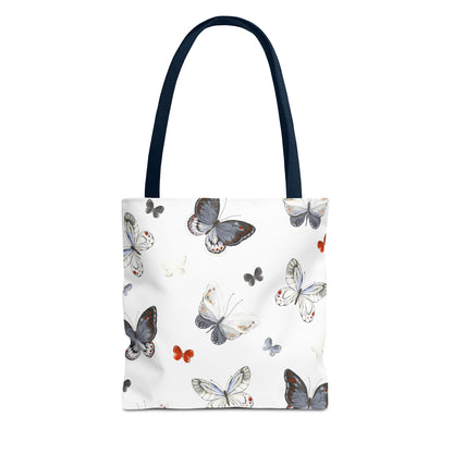 Butterfly Pattern Tote Bag — Lightweight Floral Tote for Everyday Use