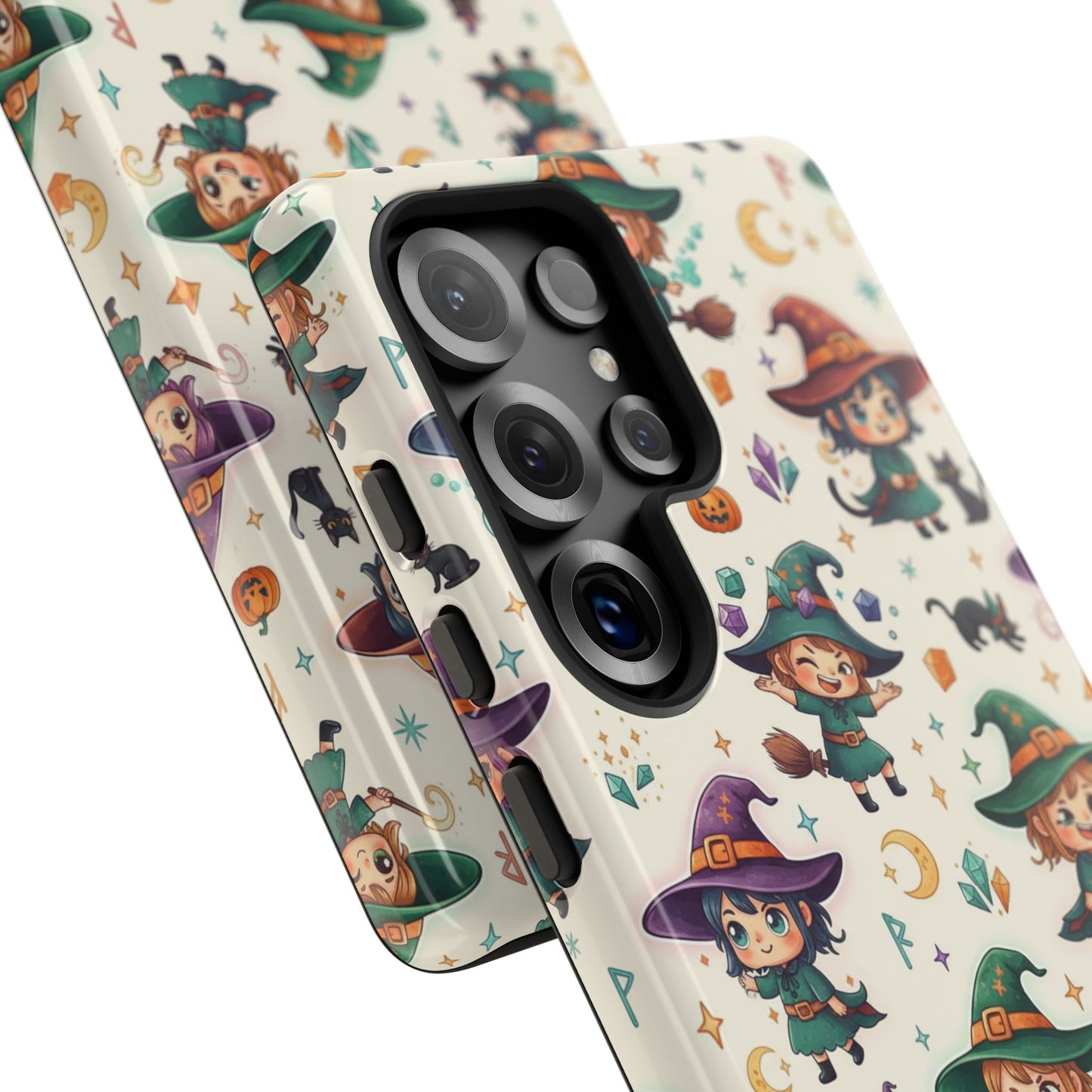 Samsung Handyhülle mit Hexenmotiv für Kinder – Niedliche Halloween-iPhone-Hülle