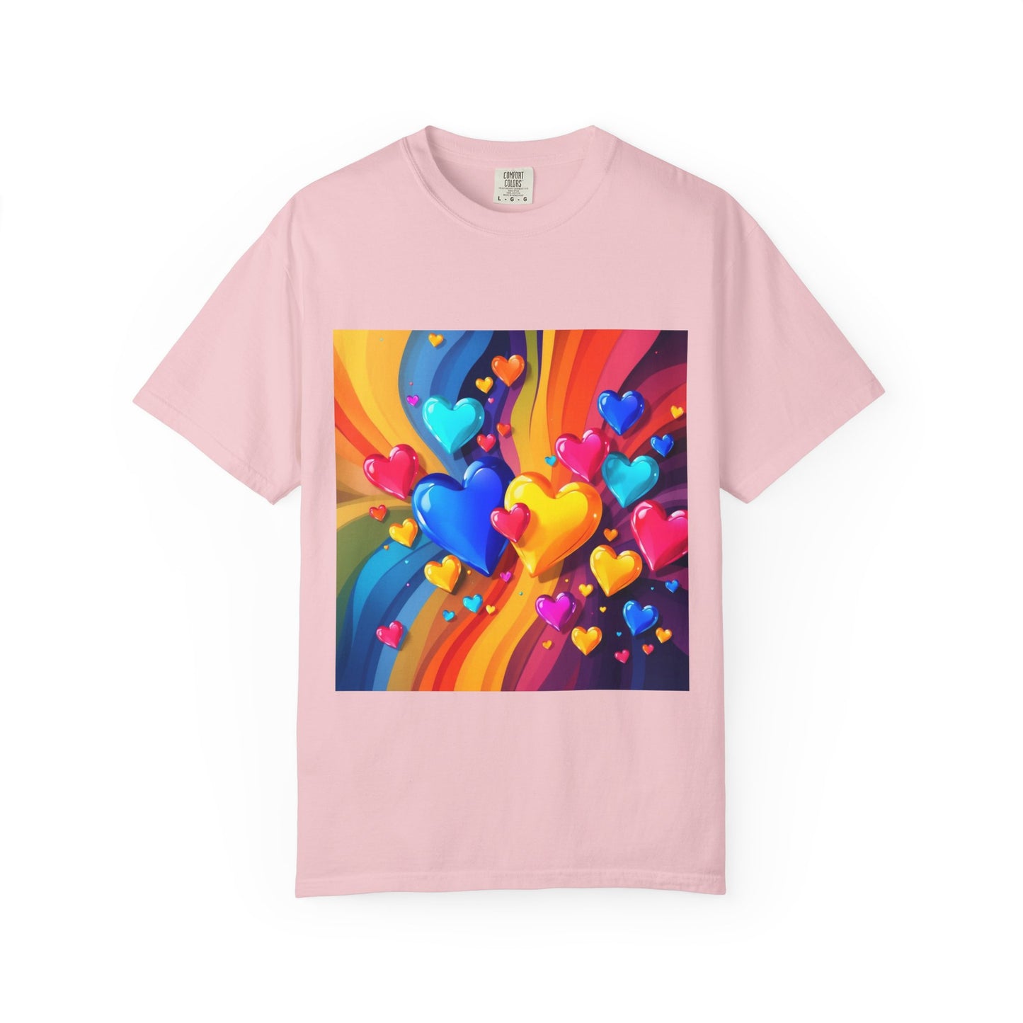 Colorful Heart Rainbow T‑Shirt