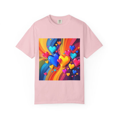 Colorful Heart Rainbow T‑Shirt