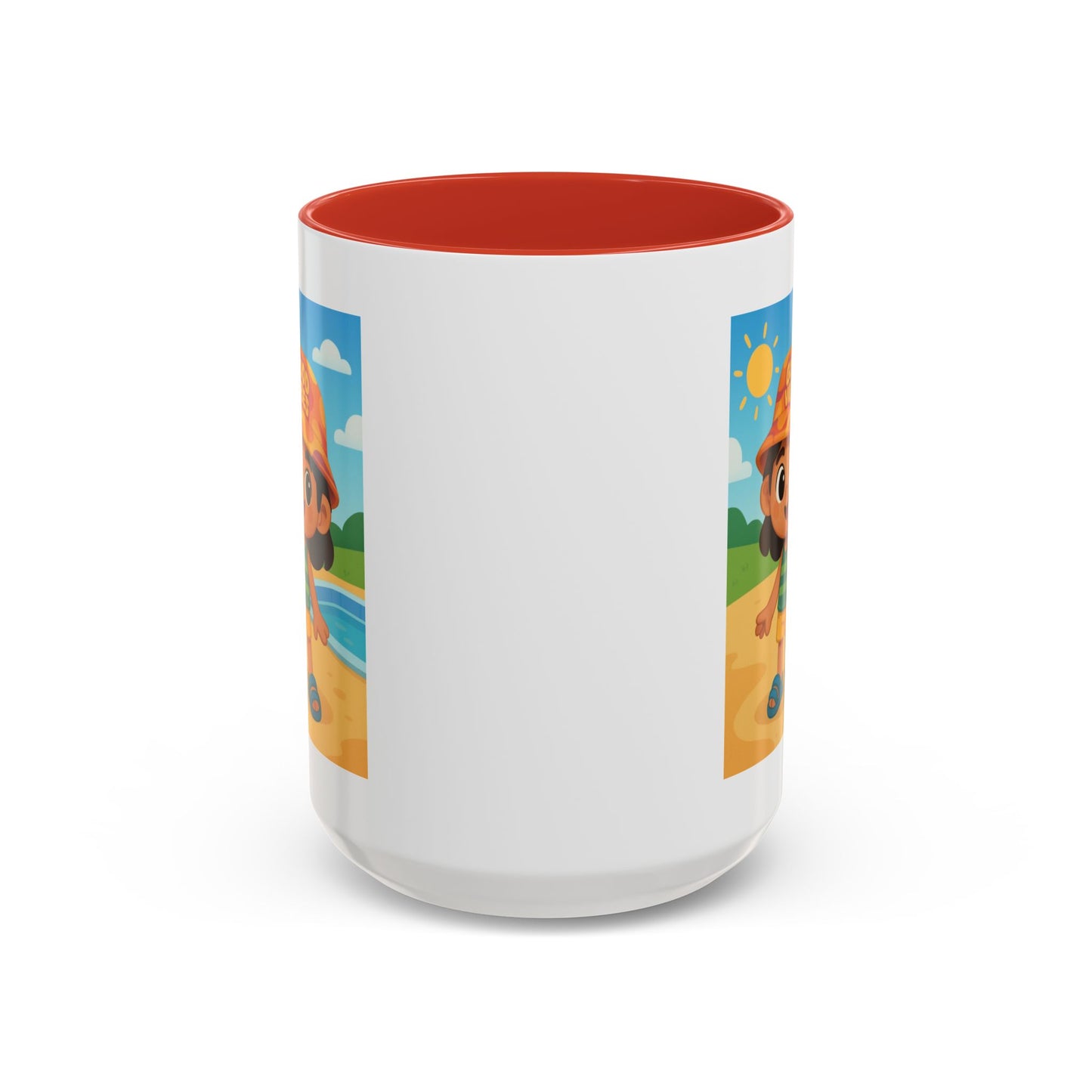 Good Vibes Beach Kid Mug — Accent Coffee Mug (11/15oz)