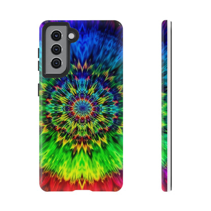 Fundas resistentes para Samsung - Funda para teléfono con mandala teñido anudado arcoíris