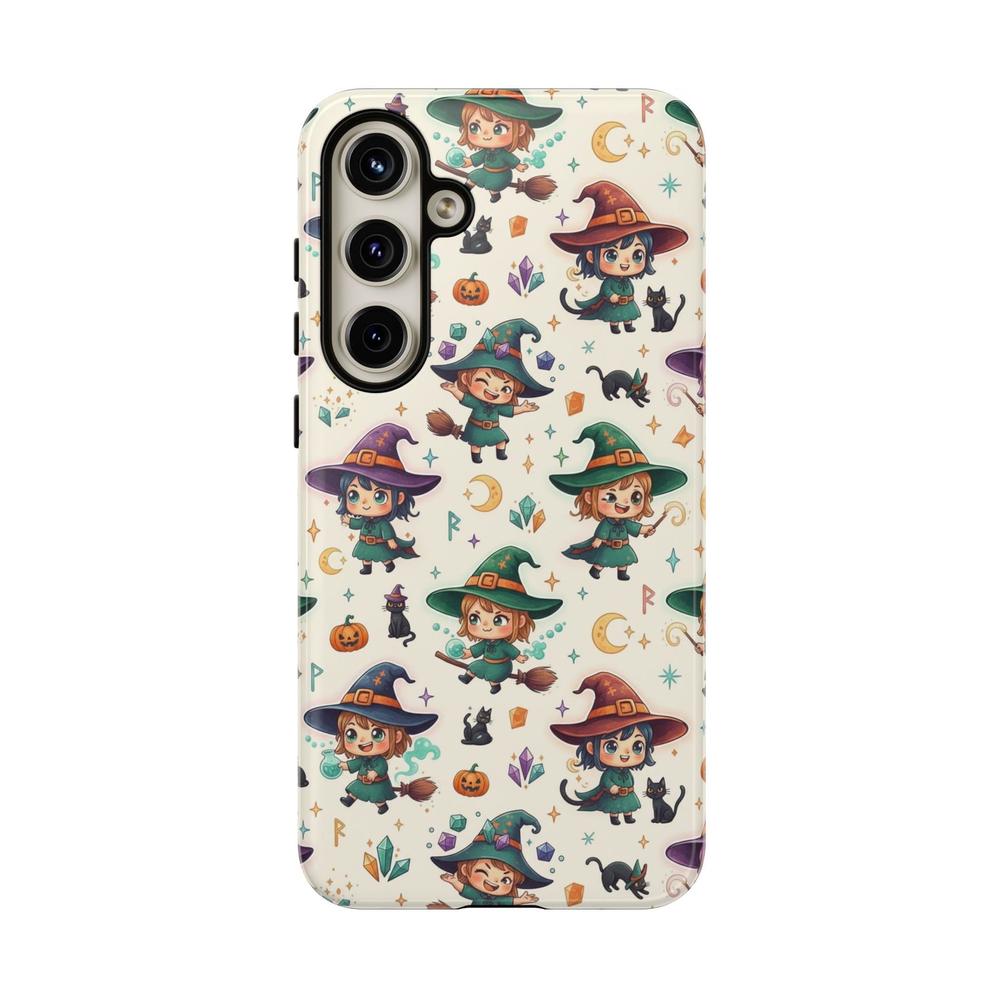Samsung Handyhülle mit Hexenmotiv für Kinder – Niedliche Halloween-iPhone-Hülle