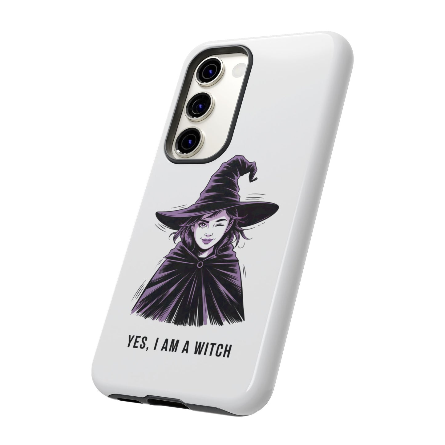 Funda para Samsung — «Sí, soy una bruja» con ilustración de bruja