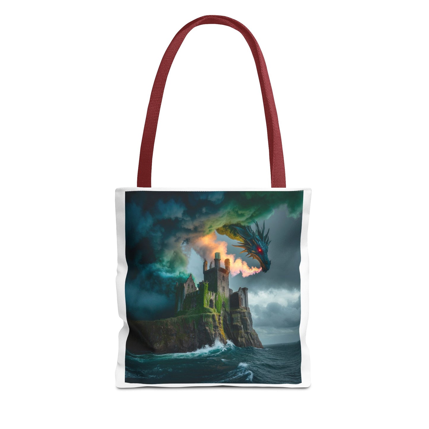 Fantasy Dragon Tote Bag - Magical Castle Design, Eco-Friendly Shopping Bag, Gift for Fantasy Lovers, Unique Beach Tote, Book Bag, [...]