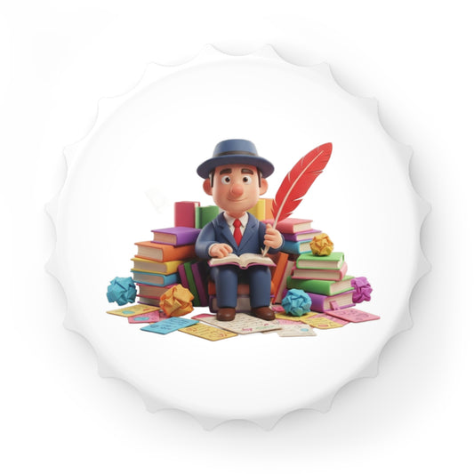 Literary Bottle Opener – Book Lover Quill Design