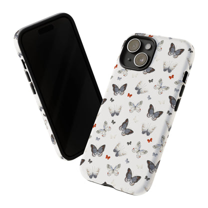 iPhone Butterfly Pattern Tough Phone Case — Protective Floral-Inspired iPhone Case