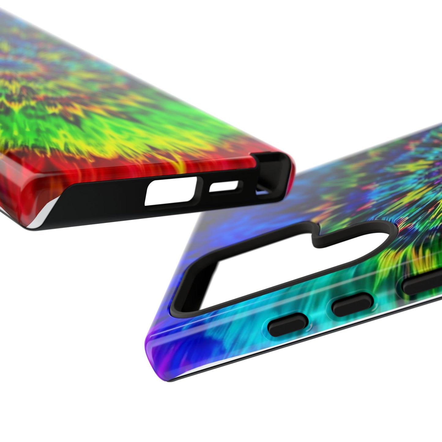 Fundas resistentes para Samsung - Funda para teléfono con mandala teñido anudado arcoíris