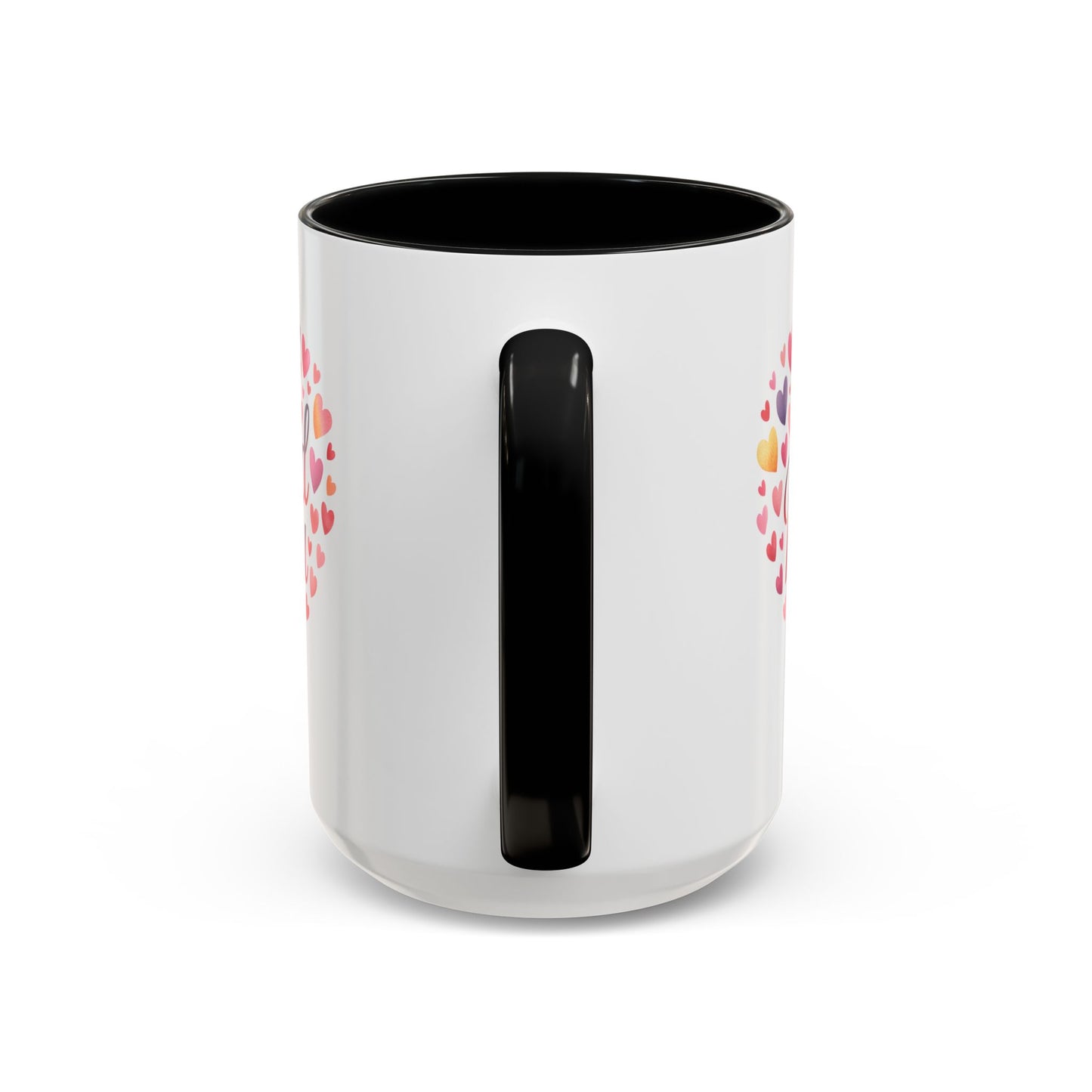 Accent Coffee Mug — "I Am Proud of You" Heart Design | Encouragement Gift for Graduation, Promotion, or Support